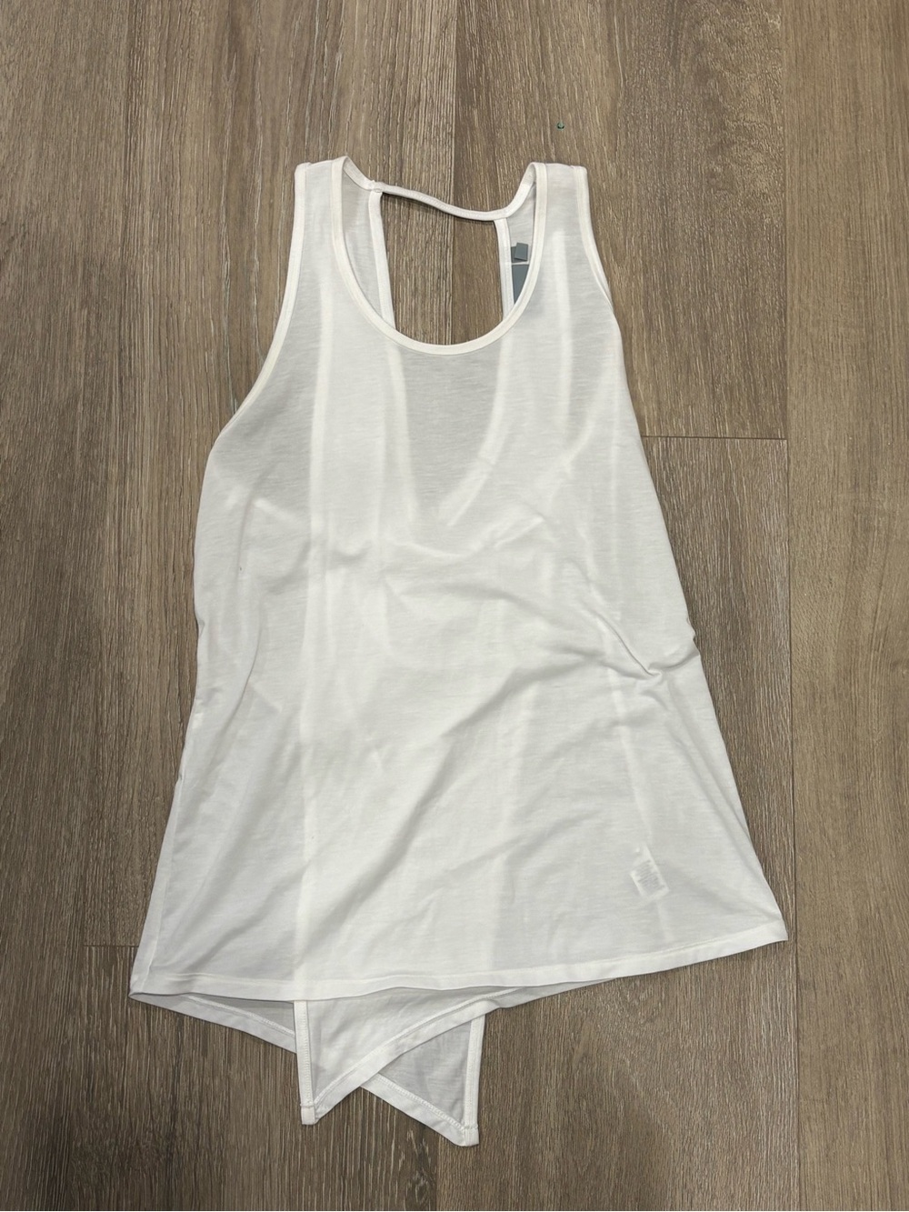 Athleta White Racerback Tank Top